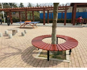 潍坊防腐木树池座椅